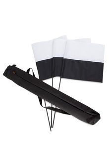 Firedog Marking flag set black/white 3 pcs.+ bag